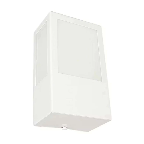 Arandela Design Retangular 23x13x9cm Alumínio e Vidro Metaldomado 518