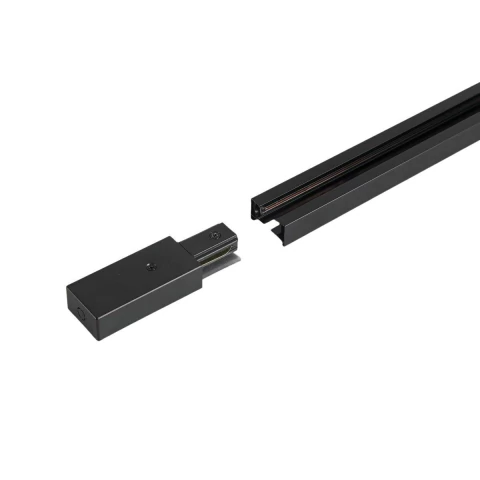 Trilho Eletrificado Nordecor 1,0m Preto c/ Canaleta 6813