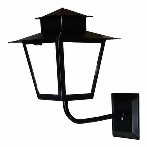 Arandela Colonial 37xx20x26cm Aluminio Preta Ideal Iluminação L-6-B