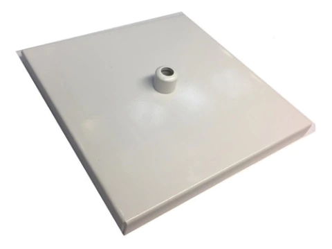 Canopla Branca Quad P/ Lustre P/ Fio Munclair 312br