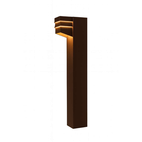 Balizador Flash 50x16x8cm Alumínio Marrom Ideal Iluminação PA-9550