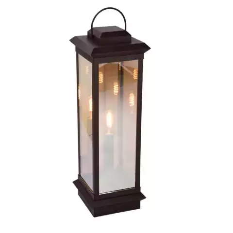 Balizador Toscana Trap 86x25x25cm Alumínio e Vidro Metaldomado 6239