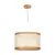 Pendente Nuts 40x65cm Madeira e Palha Natural Madelustre 3130