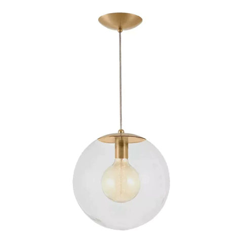 Pendente Esfera Cristal 35cm Aluminio e Vidro Madelustre 2884_94_4m