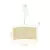 Pendente Nuts 40x65cm Madeira e Palha Natural Madelustre 3130 - comprar online