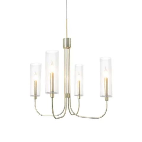 Pendente Arbo 4 Braços 70x90cm Alumínio Metaldomado 6410