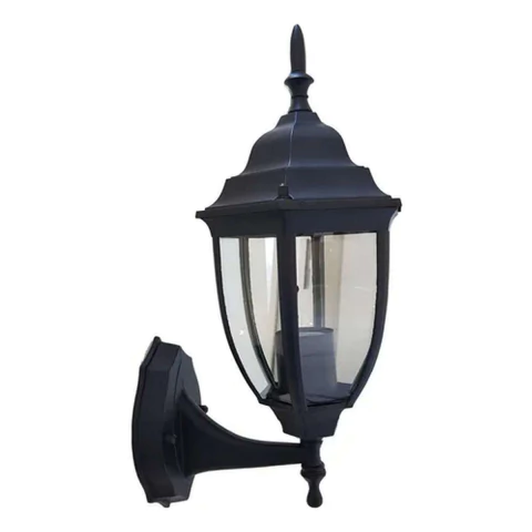 Arandela Colonial 37x16x16cm Aluminio Preto Ideal Iluminação L-13-B