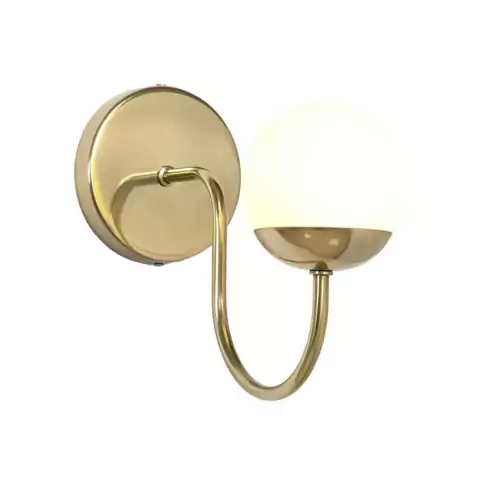 Arandela Sole Curve PP 25x10x26cm Metal e Vidro - Metaldomado 6071