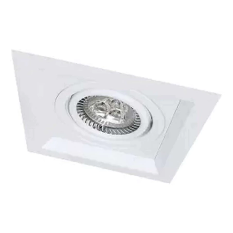 Embutido Recuado 1xAR111 Aluminio Branco Impacto 1044/1