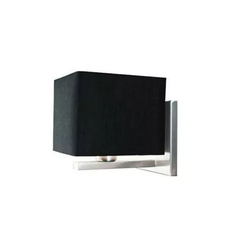 Arandela Escovada C/ Cúpula Preta 1xe27 Bivolt Munclair 2276