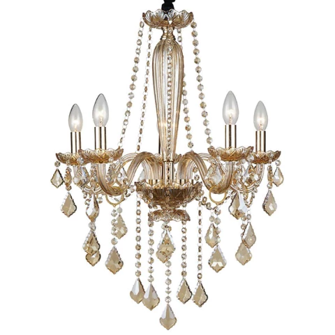 Lustre de Cristal Orluce OR1166 Ambar Dourado
