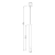 Pendente Tub P 40x4cm Metal Metaldomado 5564 - comprar online