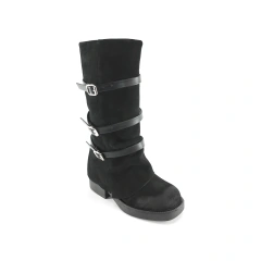6059 Gamuza Negra - VENENA Zapatos
