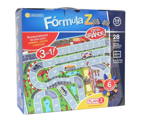 Rompecabezas Formula Z 3 en 1 x 28 piezas