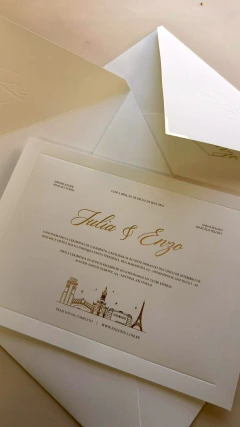 Convite Julia e Enzo na internet
