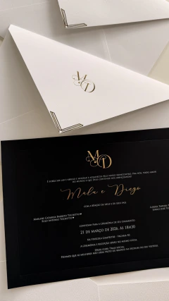 Convite Malu e Diego - SC Convites e Gifts Personalizados