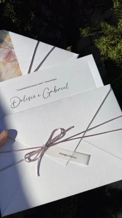 Convite Delisie e Gabriel - SC Convites e Gifts Personalizados