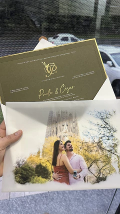 Convite Paula e Cesar - SC Convites e Gifts Personalizados