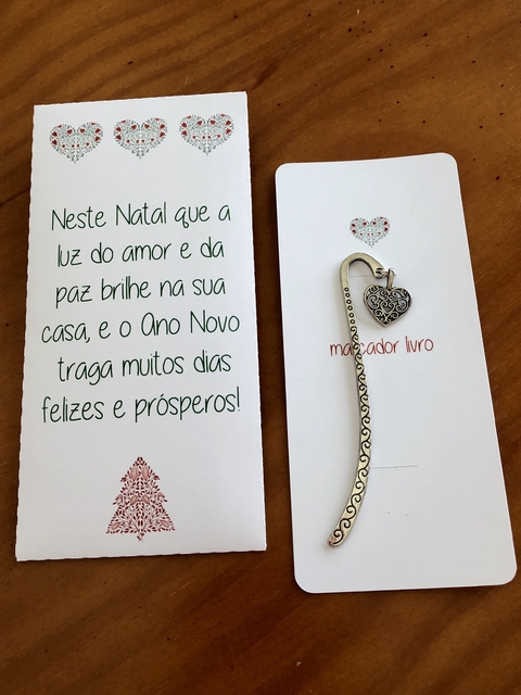 Marcador de Livro CORAÇÃO RENDADO .:. Embalagem Personalizada. - comprar online