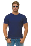 Camiseta Plus Size Hugo Blanc gola redonda Marinho 093