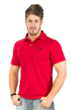Camisa Polo Hugo Blanc Piquet Vermelho 939