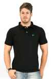 Camisa Polo Hugo Blanc Piquet Preto 090