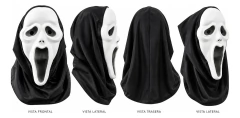 Máscara goma EVA Scream con capucha, disfraz Halloween - Eva Magic S.A., fabrica goma eva, pisos goma eva