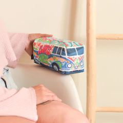 VW Hippie Flower Power - Chica Azul