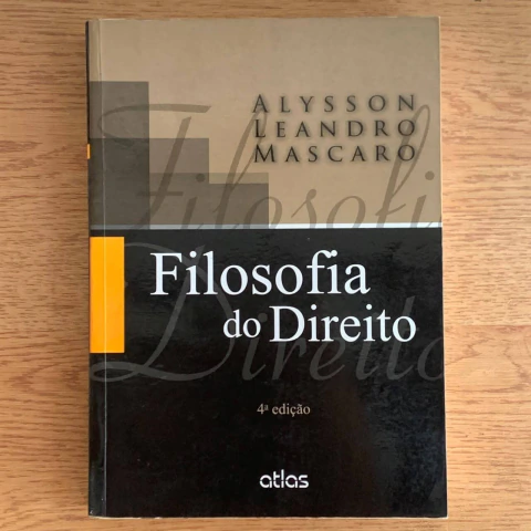 Livro Filosofifa do Direito - Alysson Leandro Mascaro - 4ª edição