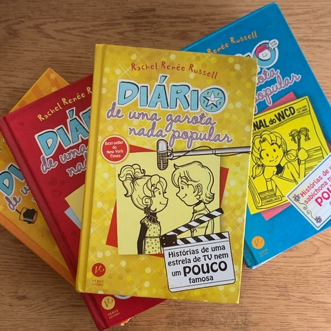 LIVROS DIÁRIO DE UMA GAROTA NADA POPULAR - 6 LIVROS CAPA DURA - RACHEL RENEE RUSSELL