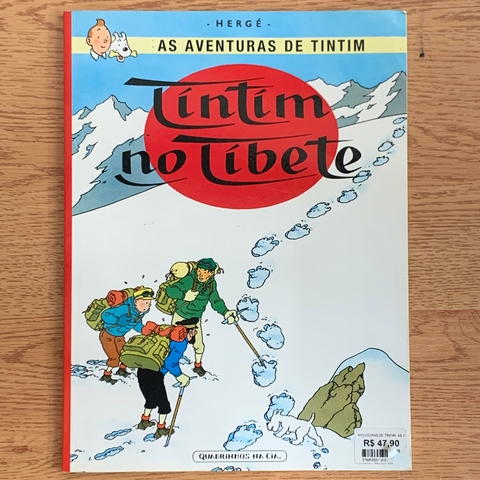 LIVRO TINTIM NO TÍBETE - AS AVENTURAS DE TINTIM - HERGÉ