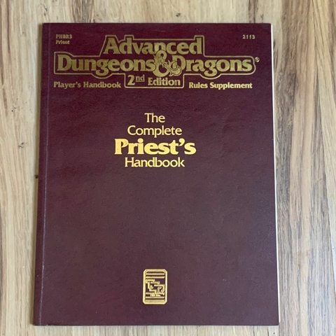 LIVRO THE COMPLETE PRIESTS HANDBOOK - ADVANCED DUNGEONS E DRAGONS