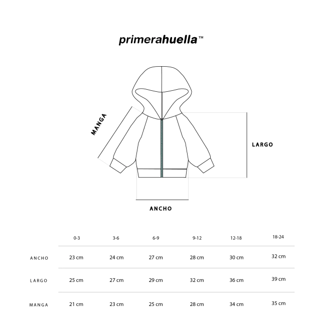 Campera bebe neon de primerahuella — imagen 2