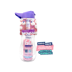 Pack Mousse Solar Pediatric FPS 60 + Botella cristal con tapa color