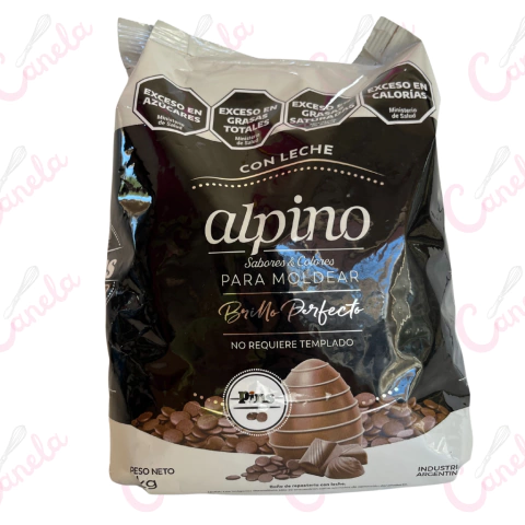 Chocolate Alpino Pins con Leche 1 kg