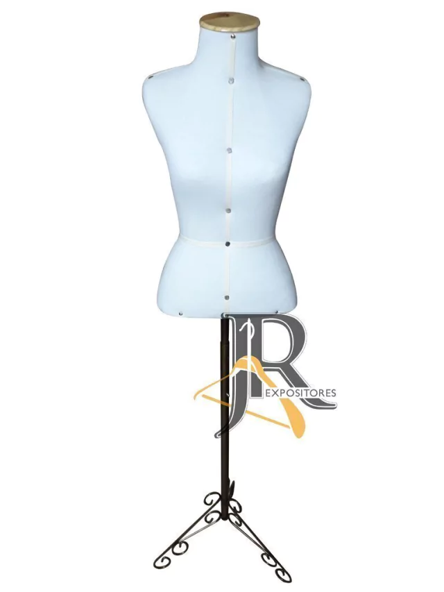 Busto para Costura Bege com Pedestal Ouro Velho | Unidade