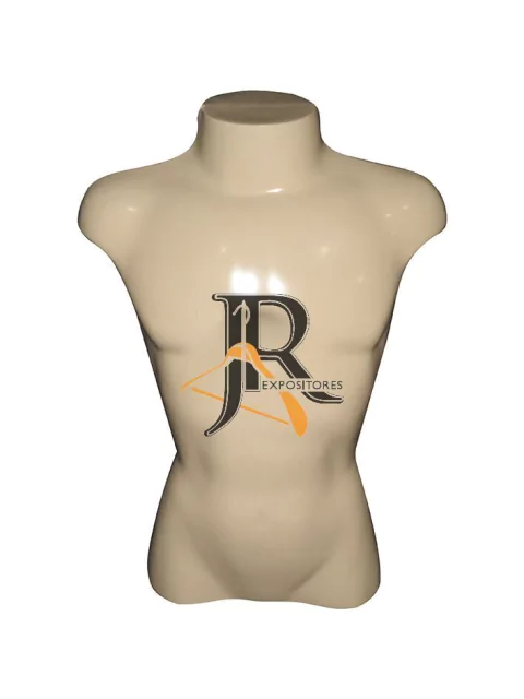 Busto Masculino de Plástico Cor da Pele