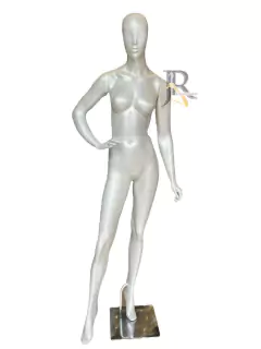 Manequim Feminino de Fibra pérola brilhante cabeça chinezinha