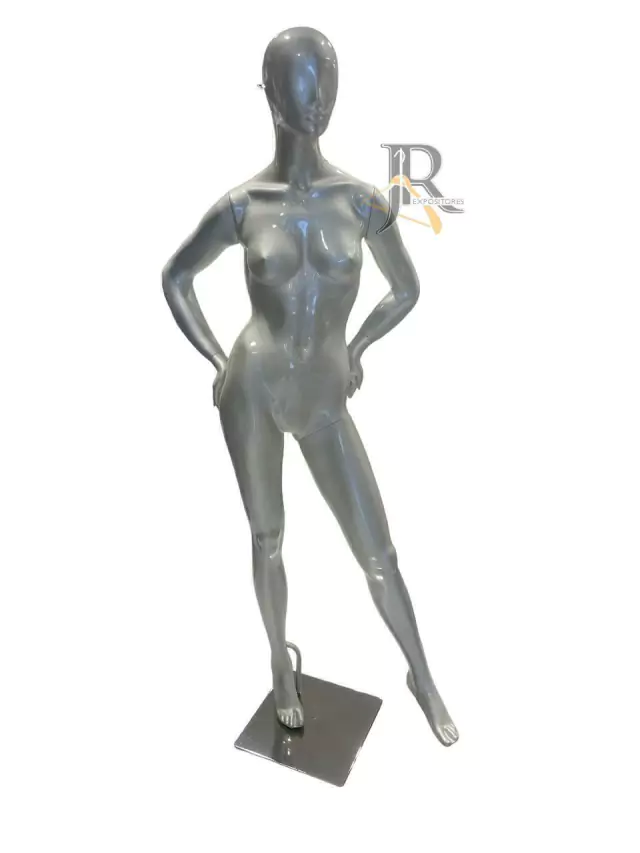 Manequim Feminino de Fibra pérola brilhante cabeça chinezinha