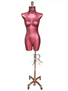 BUSTO PERNINHA FEMININO DE FIBRA COR ROSE COM PEDESTAL IMPORTADO