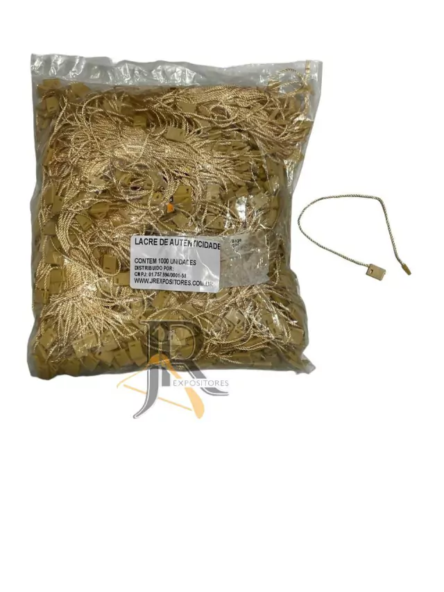 LACRE DE AUTENTICIDADE DOURADO