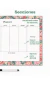 Duo Planners mensual y semanal medianos Floribunda - Chimi. Condimentá tu hogar