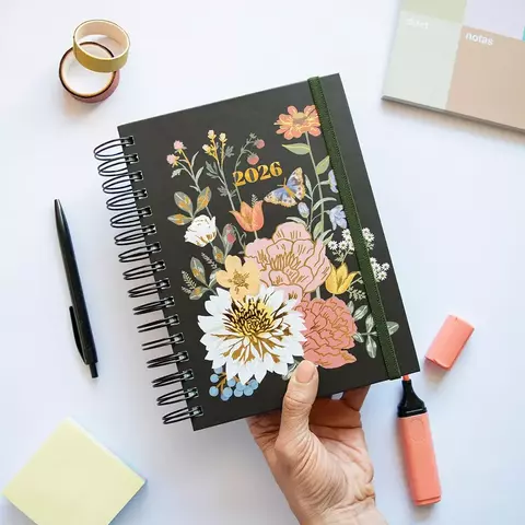 Agenda A5 100% Productividad Jardín nocturno - comprar online