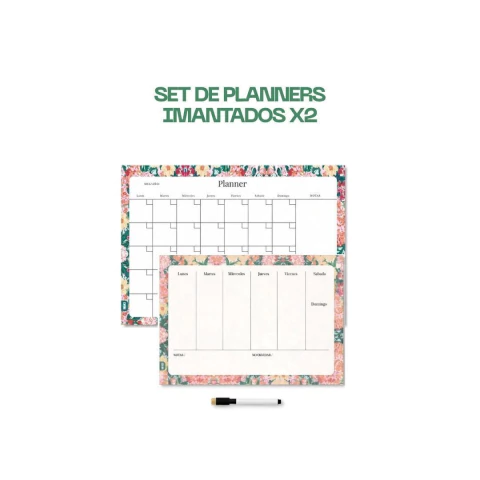 Set Planificadora Serial Imantado Floribunda