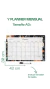 Set Planner mensual grande + Planner semanal mediano Jardín Nocturno - Chimi. Condimentá tu hogar
