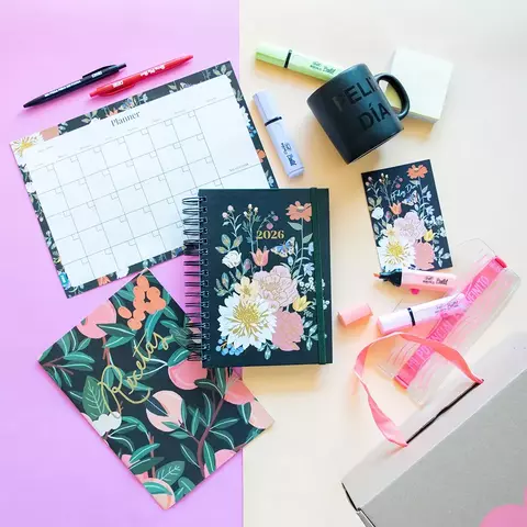 Box Jardin Nocturno mood con agenda A5 100% productividad - comprar online