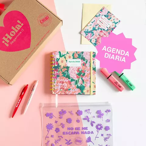 Set con Agenda DIARIA Floribunda - comprar online