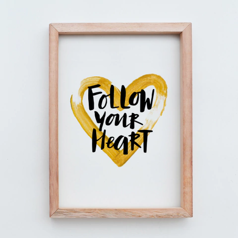 Lámina Follow your Heart