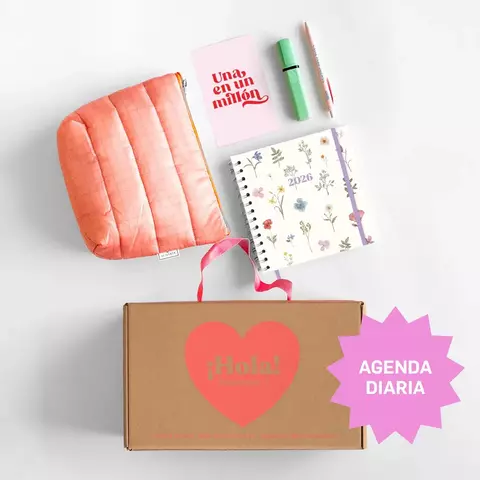 Mini box con Agenda DIARIA Botanic Love - comprar online