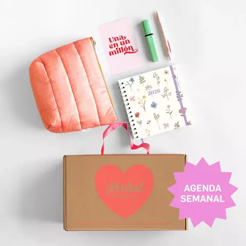 Mini box con Agenda Semanal Botanic Love - comprar online